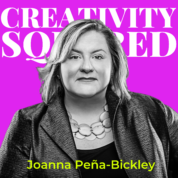 Creativity Squared Episode Cover Art with Joanna Peña-Bickley