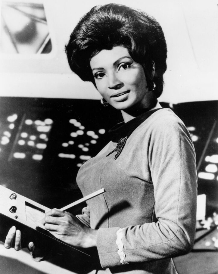 Image of Nichols as Uhura, used by NASA to recruit potential astronauts